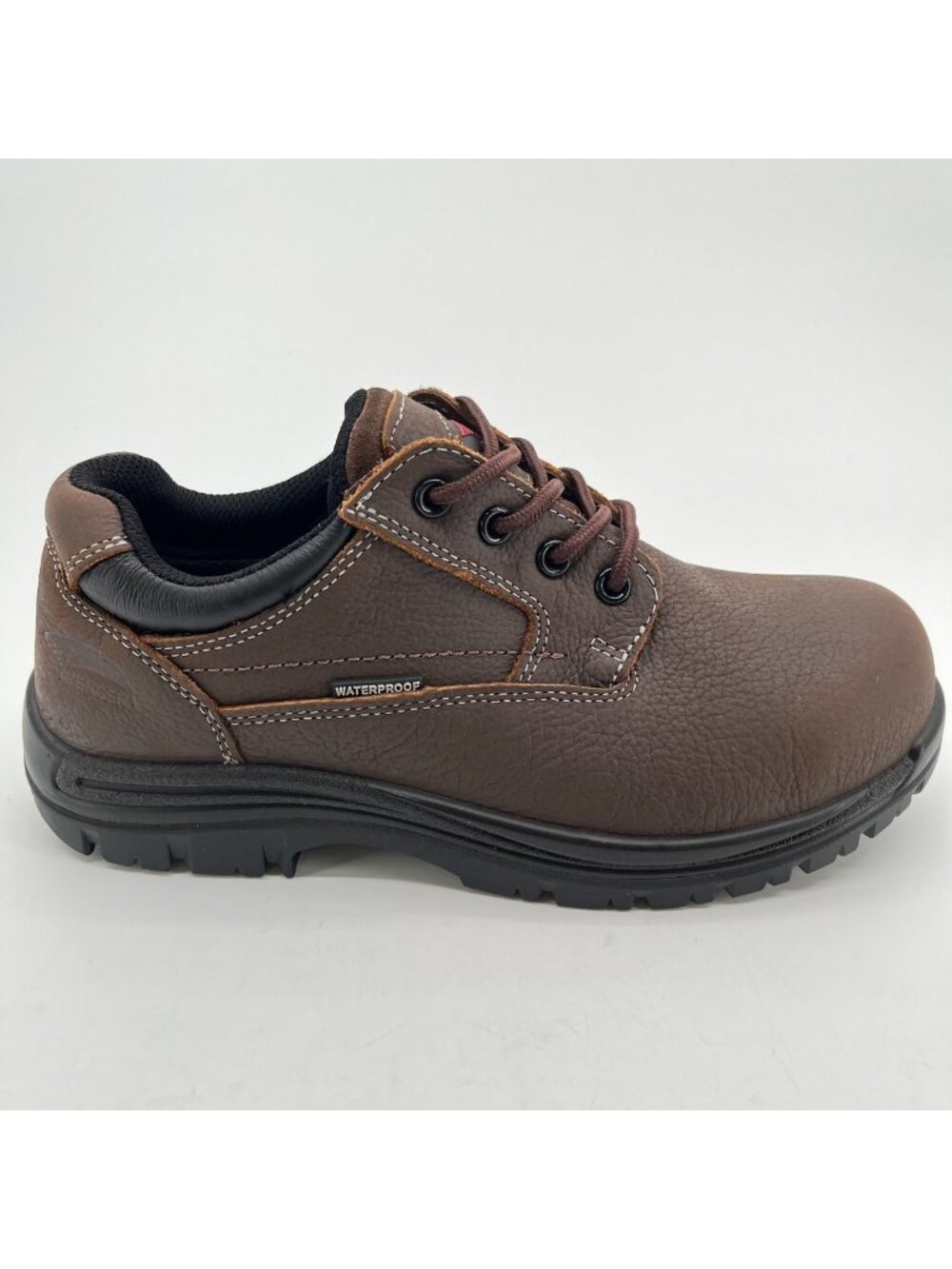Avenger Foreman Oxford Mens Size 8.5 Brown Black Composite Toe Safety Work Shoes